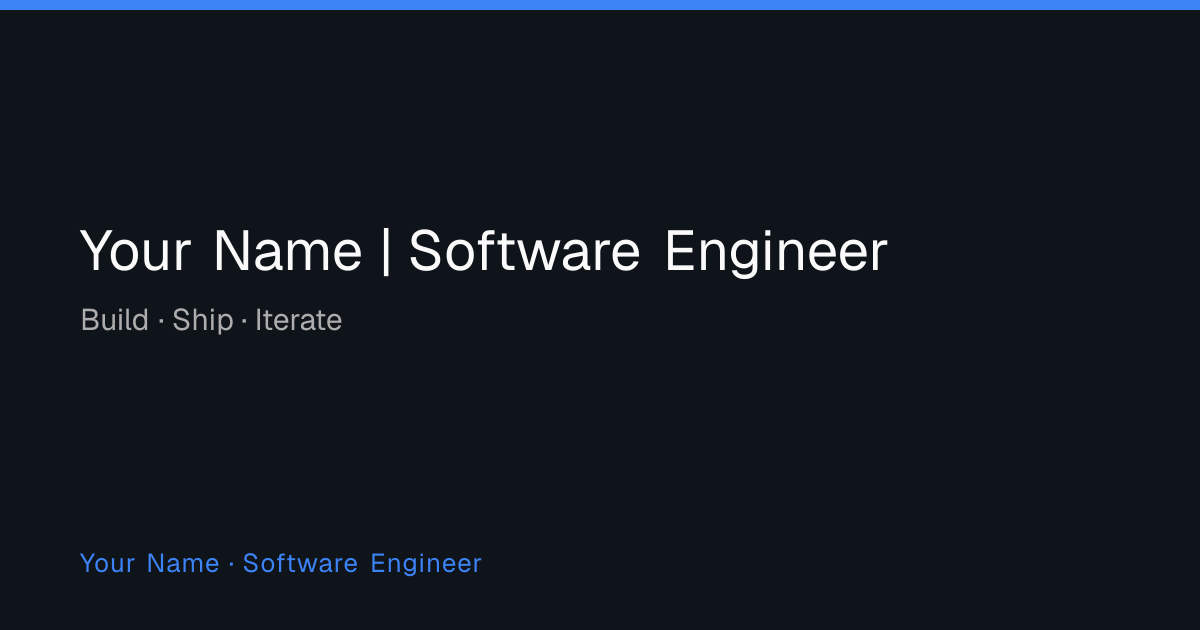 Portfolio preview